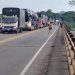 Más de 8 horas completa el cierre de la vía Bucaramanga-Barrancabermeja por parte del Sindicato de Camioneros de Santander