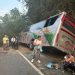 Nueve heridos en accidente de tránsito de dos buses de servicio público en la Trocal del Magdalena Medio Santandereano