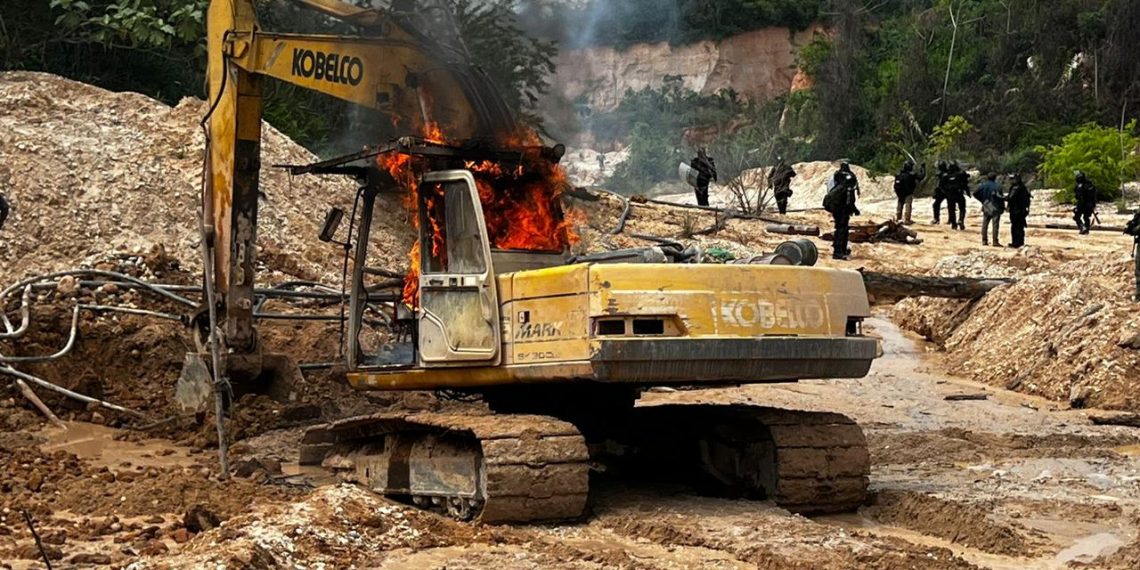 Contundente golpe a la minería ilegal en el Magdalena Medio, 6 minas de oro fueron intervenidas