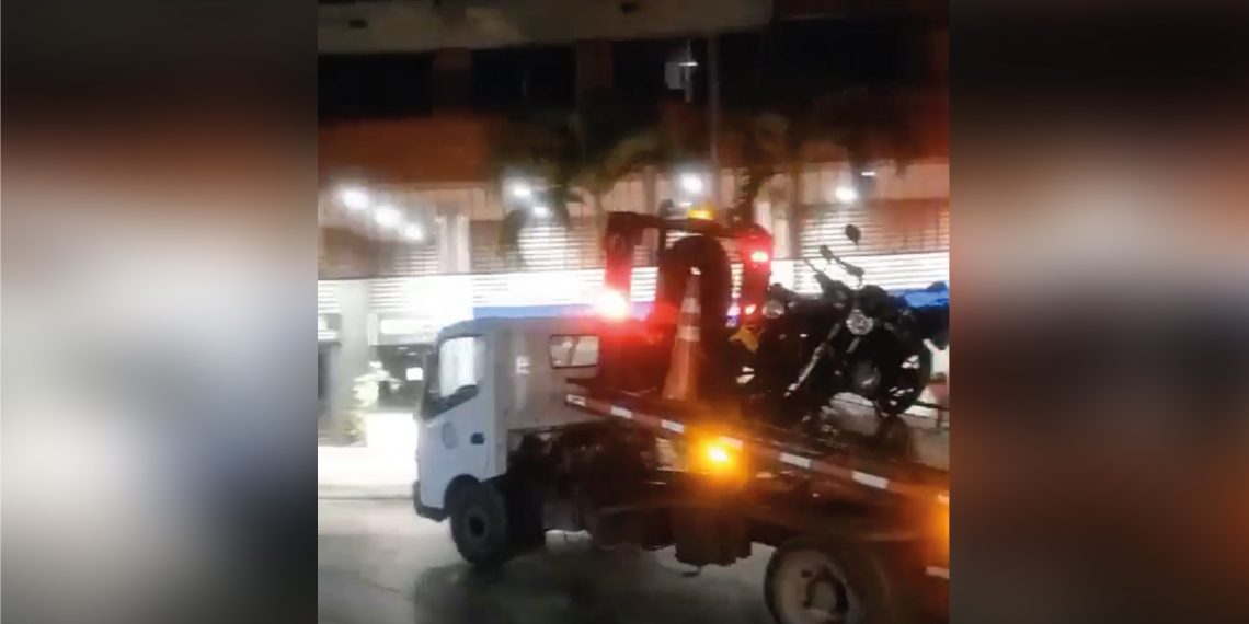 30 vehículos inmovilizado en la madrugada de este viernes en el sector de Cuadra Play y el Cacique