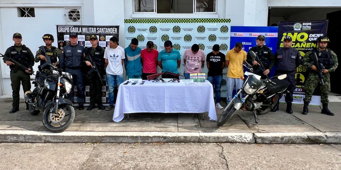 Golpe certero a la “Segunda Marquetalia” en Barrancabermeja, capturados siete presuntos integrantes del grupo disidente de las FARC
