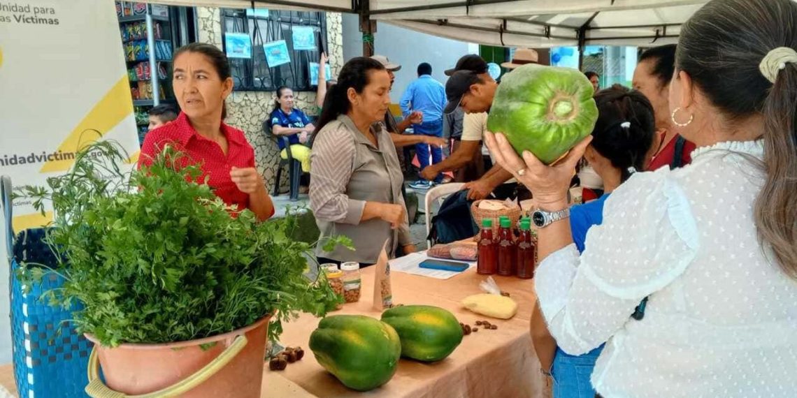 Exitoso mercado campesino se realizó en Santa Helena del Opón, Santander