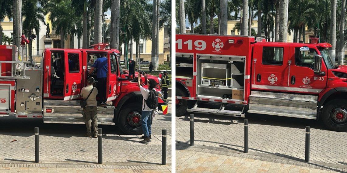 Bomberos Bucaramanga presenta sus dos nuevas máquinas para la atención de emergencias