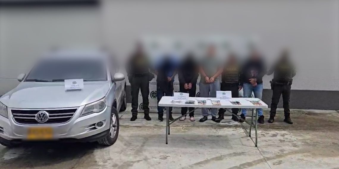 Capturados en flagrancia cuatro individuos implicados en hurtos a comerciantes en Santander