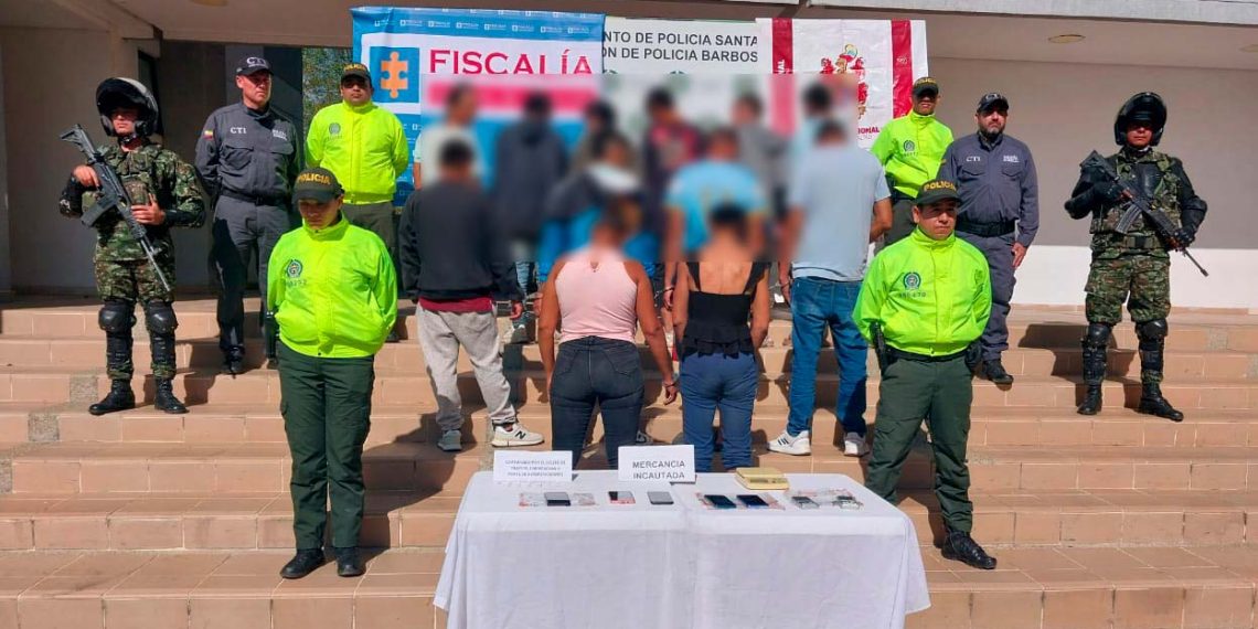 En Santander, Policía mantiene ofensiva contra carteles del microtráfico. 13 personas de la organización criminal “Los Sekhmet” fueron capturadas