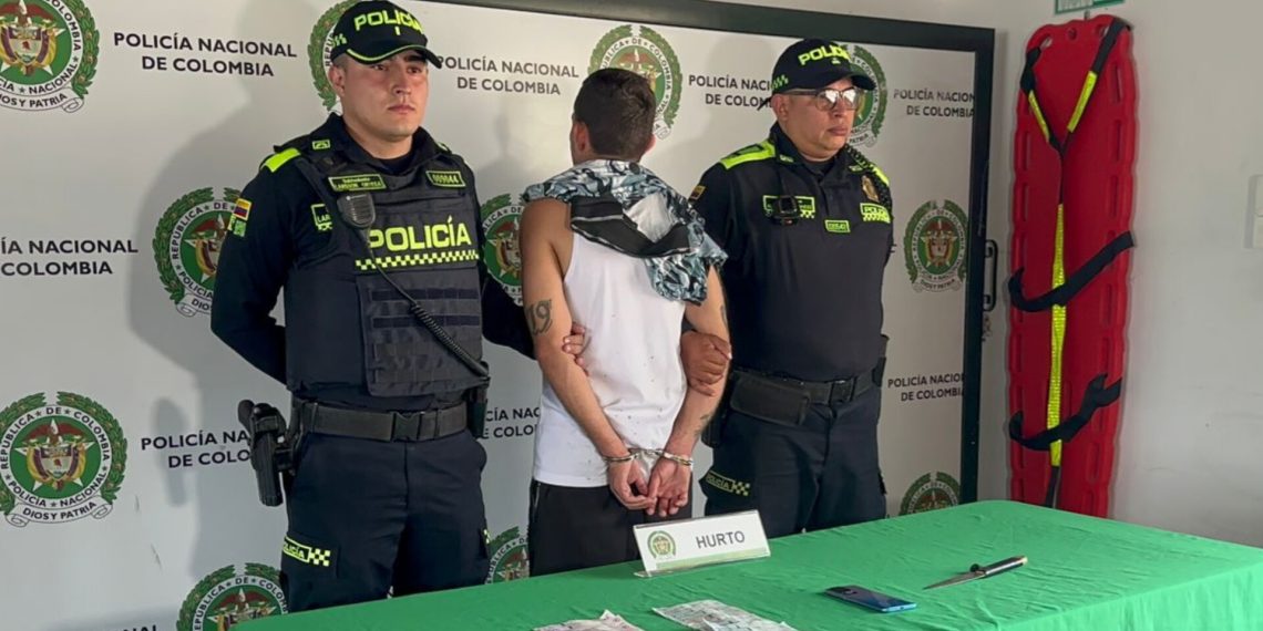 Otro delincuente de alta peligrosidad capturó la policía en el municipio de Girón.