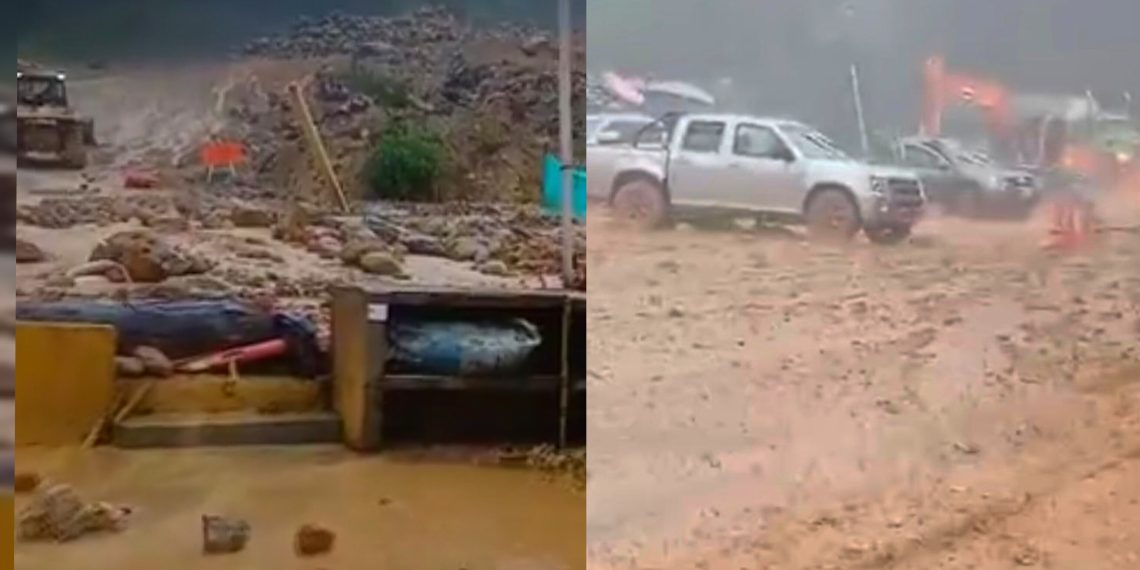 ¡Atención! Lluvias de las últimas horas originaron movimiento en masa en la vía Bucaramanga – Barrancabermeja