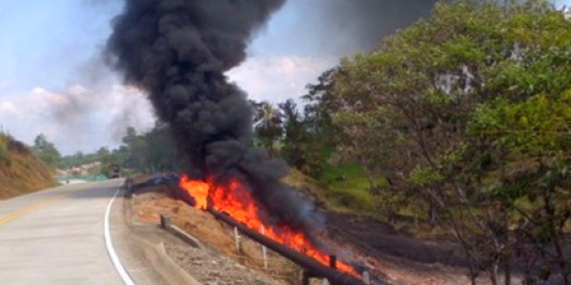 ¡Atención! Atentado terrorista contra la infraestructura petrolera en el campo La Cira Infantas
