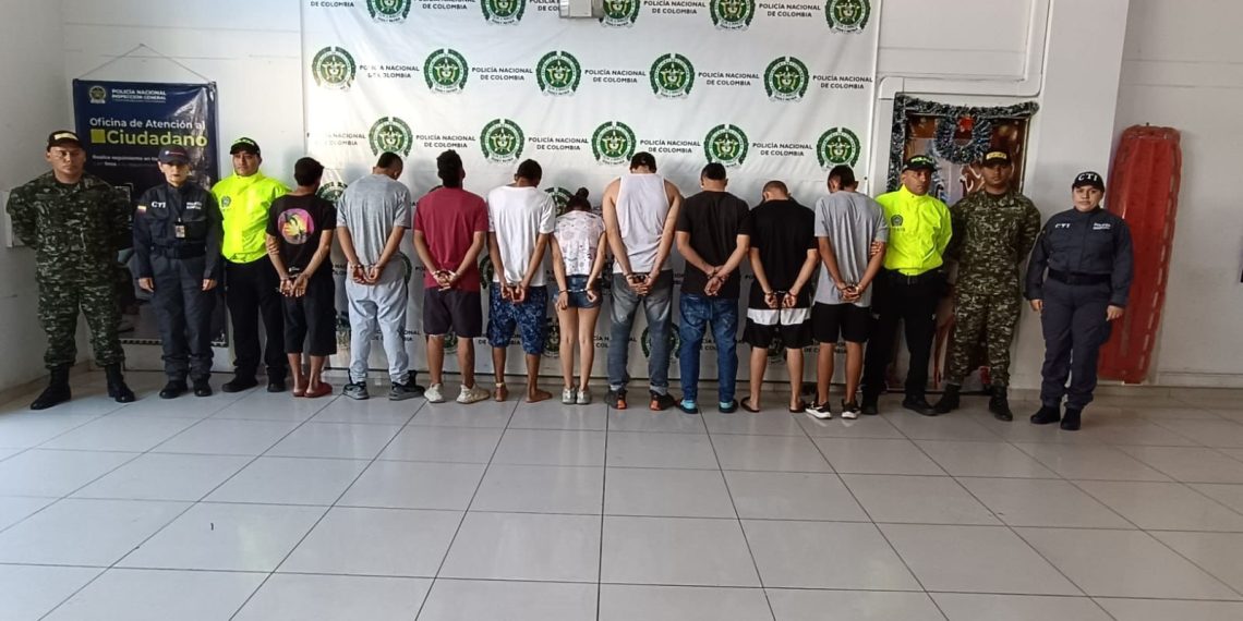 La Policía Nacional desarticuló el grupo de delincuencia común organizado «los areneros», 9 personas fueron capturadas