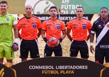 El árbitro santandereano Jorge Gómez, dirigió la final de la Copa Libertadores de Fútbol Playa