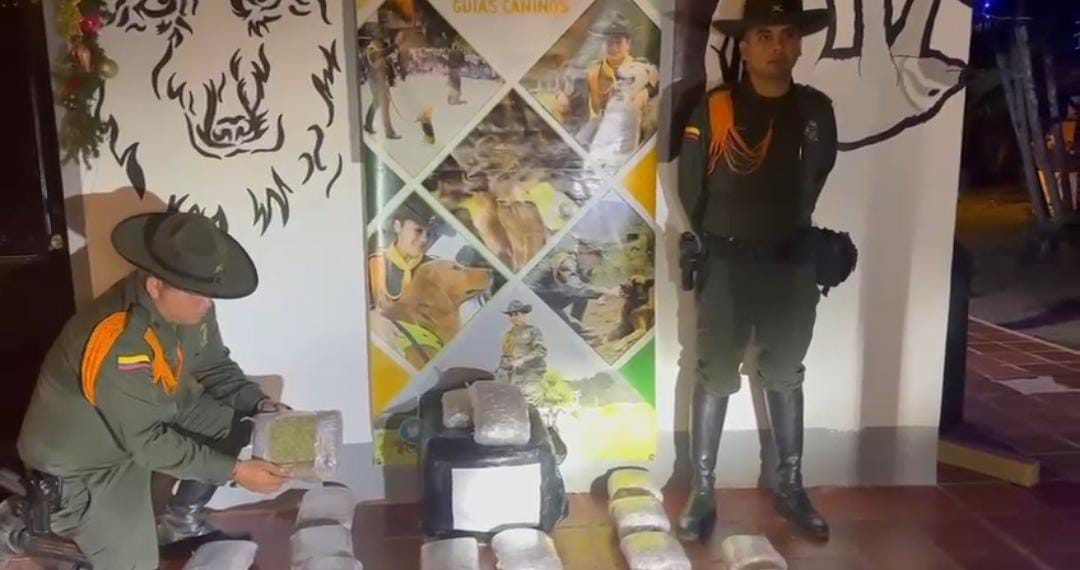 Cayó narco encomienda en el municipio de Girón