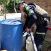 Policía de Santander lanza operación humanitaria para abastecer de agua a comunidades afectadas por la sequía en el departamento