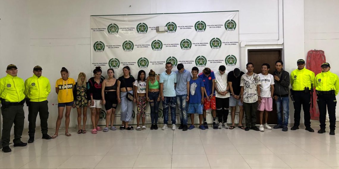 Capturados 16 integrantes del grupo delincuencial «La 16» en Bucaramanga