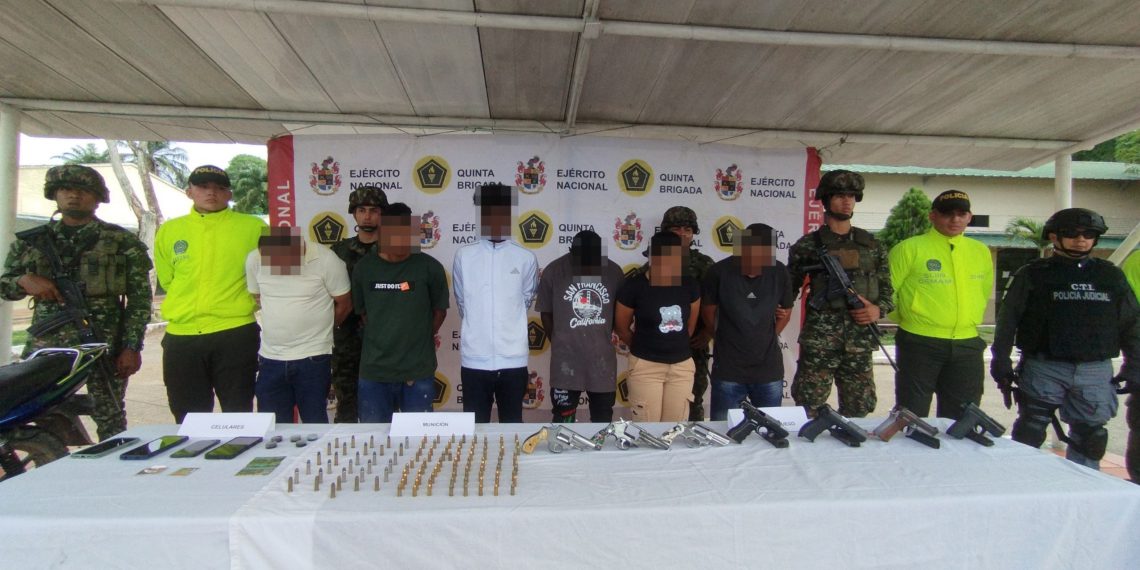 Capturan a seis presuntos integrantes del GAO ELN en Yondó, Antioquia