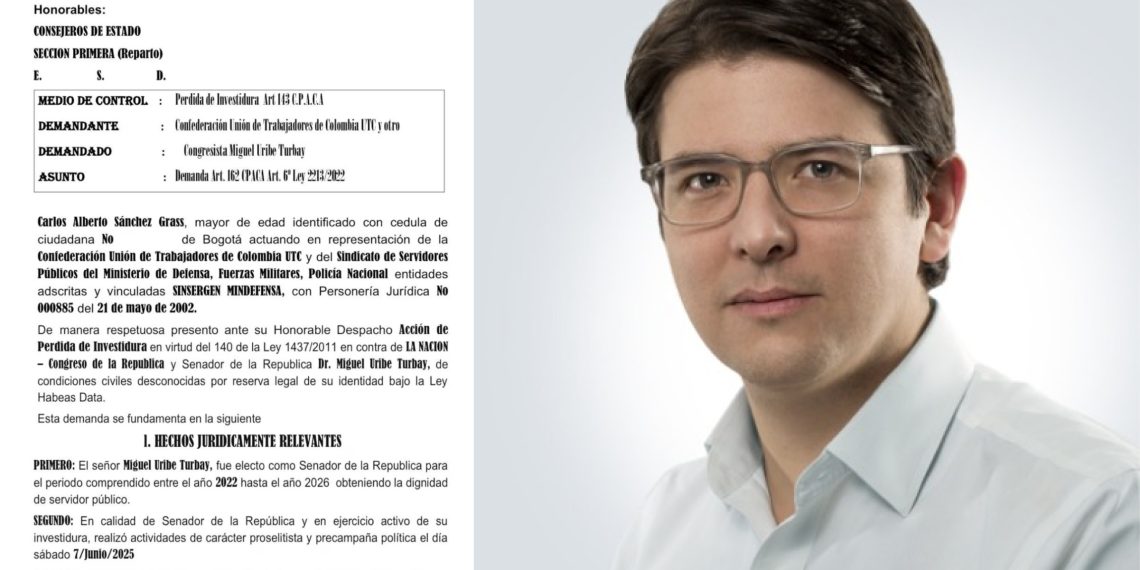 Sindicatos piden pérdida de investidura de Miguel Uribe por presunto proselitismo el día del atentado