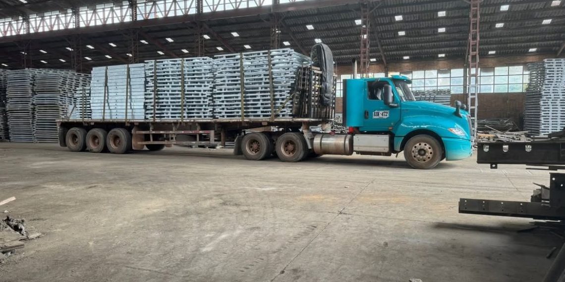 Avanza el traslado del puente militar modular en el sector El Roldán