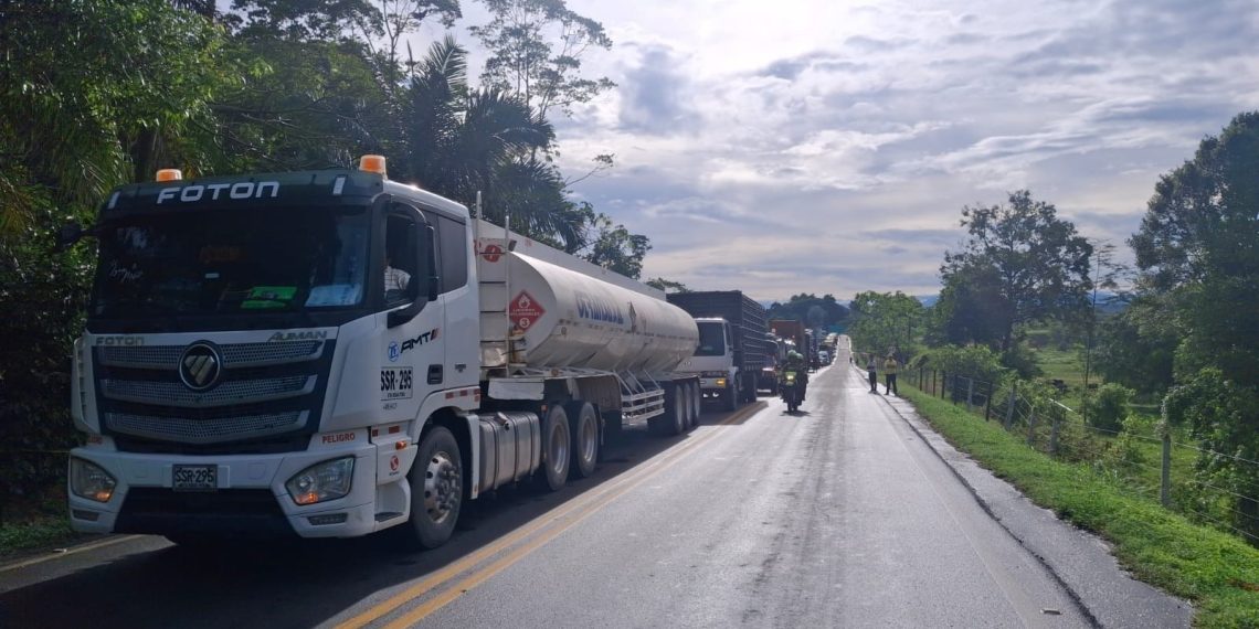 Volqueteros levantan protesta en La Lizama tras acuerdo con empresa contratista