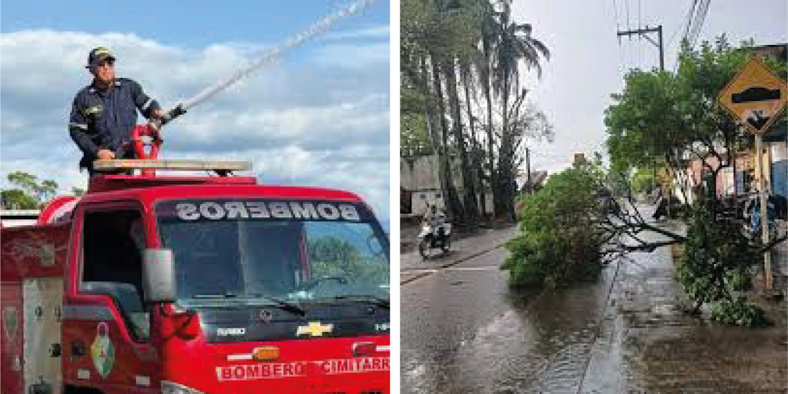 Emergencia por tormentas eléctricas y fuertes vientos en Santander