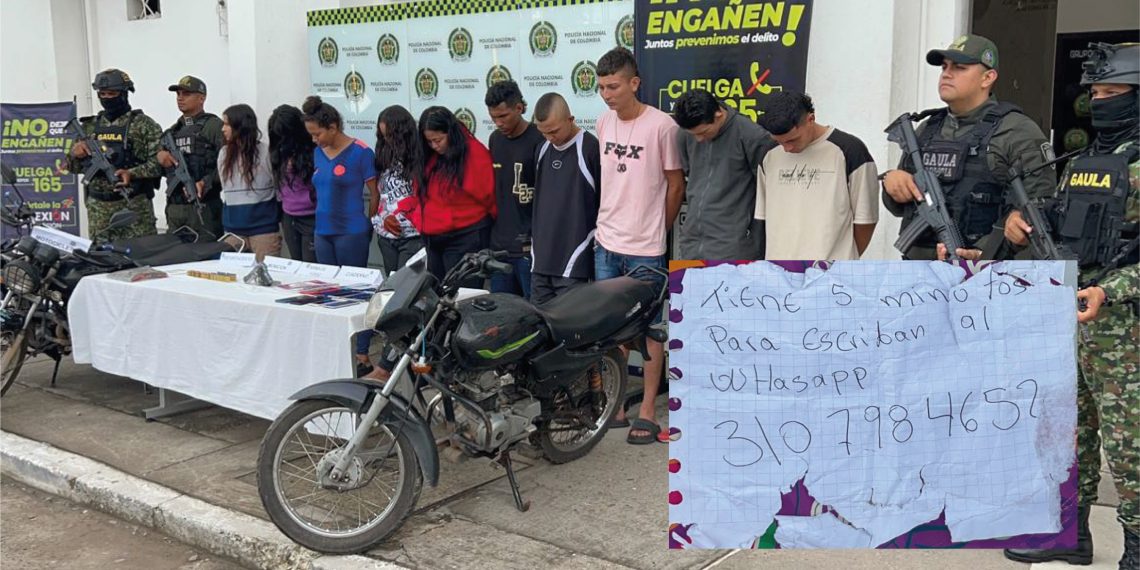 Caen 10 integrantes de “Los de la M” en ofensiva contra la extorsión en Barrancabermeja