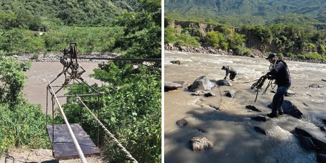 Tragedia en el río Chicamocha: adulto mayor desaparece tras caída de una tarabita en Jordán, Santander