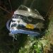 Accidente en El Jardín de Bucaramanga: carro se rodó montaña abajo y fue detenido por un árbol
