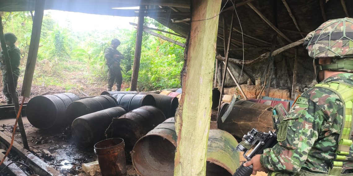 Ejército Nacional desmantela laboratorio ilegal en Tibú, Norte de Santander