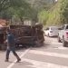 Tres heridos tras volcamiento de camioneta en la vía Bucaramanga–Rionegro