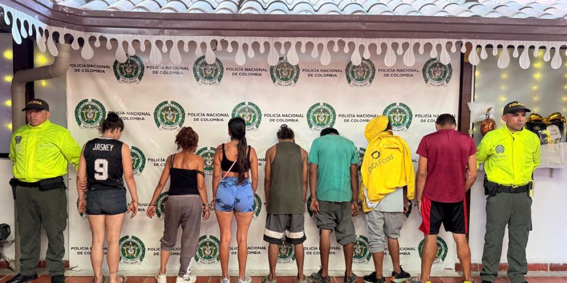 Policía Nacional desarticula red de microtráfico en Piedecuesta: nueve capturados