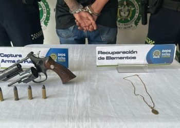 Capturado en flagrancia por hurto agravado y porte ilegal de arma en La Concordia