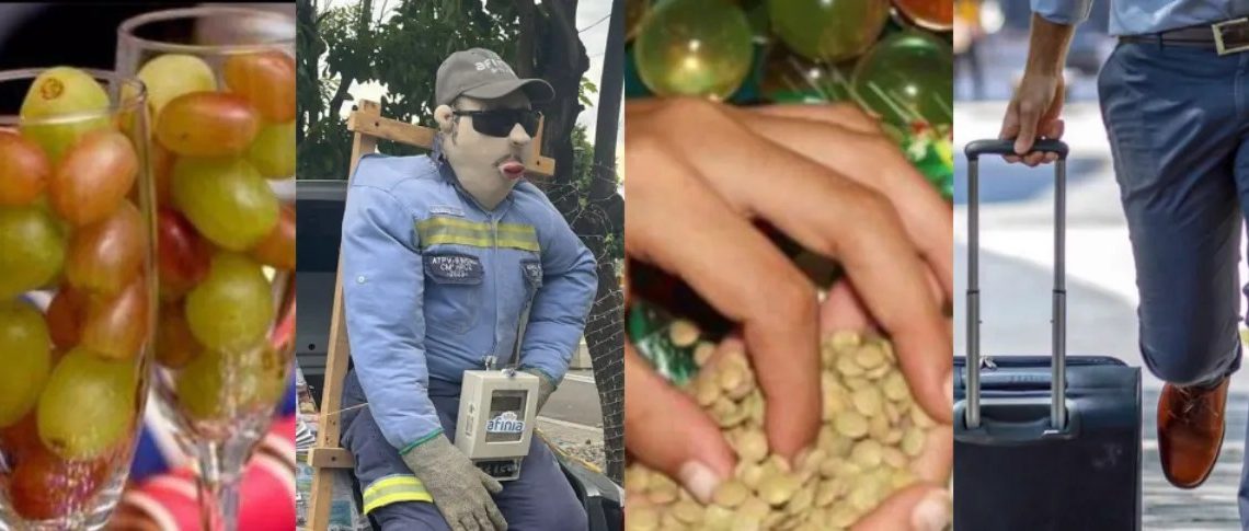 Entre velas, agüeros y ensaladas y carnes frías: así despiden el año los santandereanos