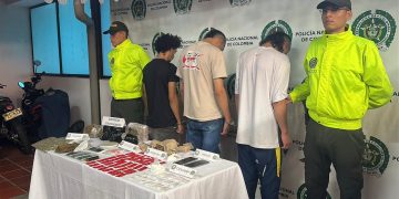 Golpe al microtráfico en Piedecuesta: tres capturados y estupefacientes incautados en operativo de la Policía Metropolitana