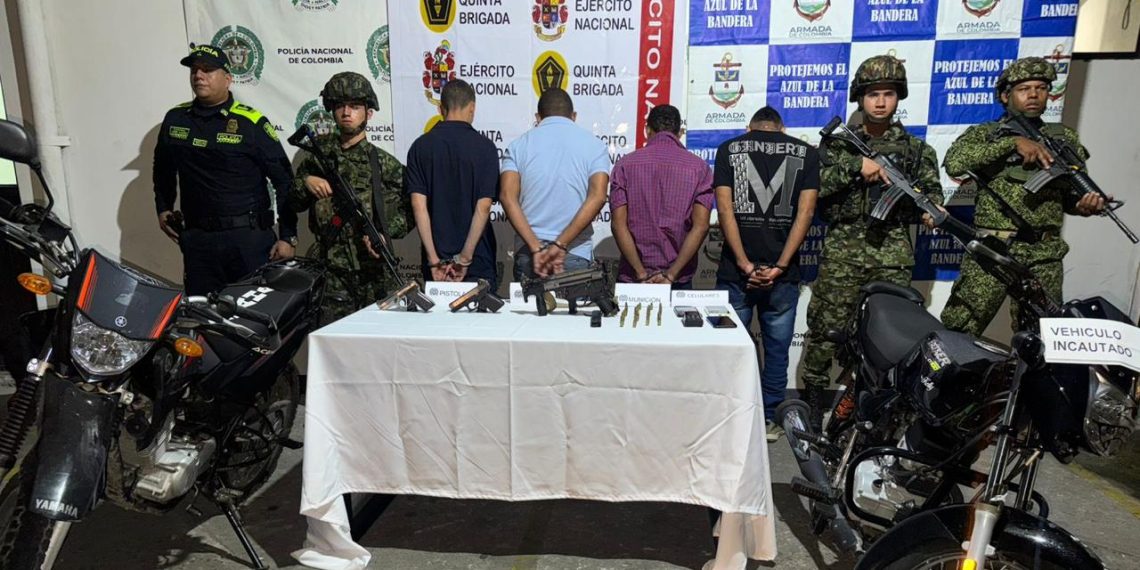 Golpe a la extorsión en Puerto Wilches: capturan a cuatro presuntos integrantes del Clan del Golfo