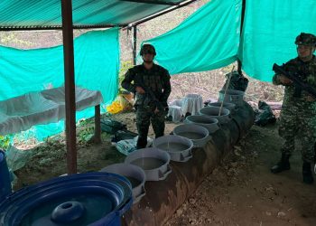 Ejército Nacional desmanteló laboratorio para procesar clorhidrato de cocaína avaluado en más de 3400 millones de pesos