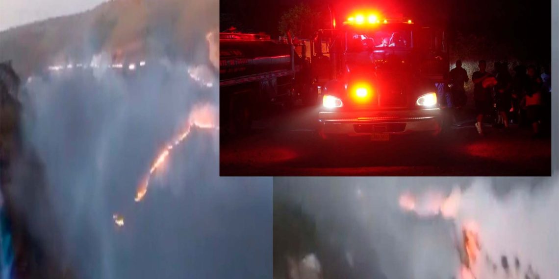 Incendio forestal arrasa más de 500 hectáreas en Rosa Blanca, Mesa de los Santos
