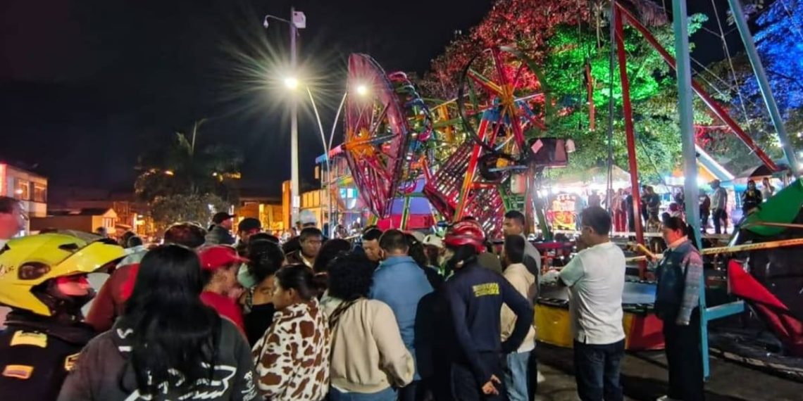 Tragedia en medio de la feria: falla en juego mecánico dejó 10 heridos en Barbosa, Santander