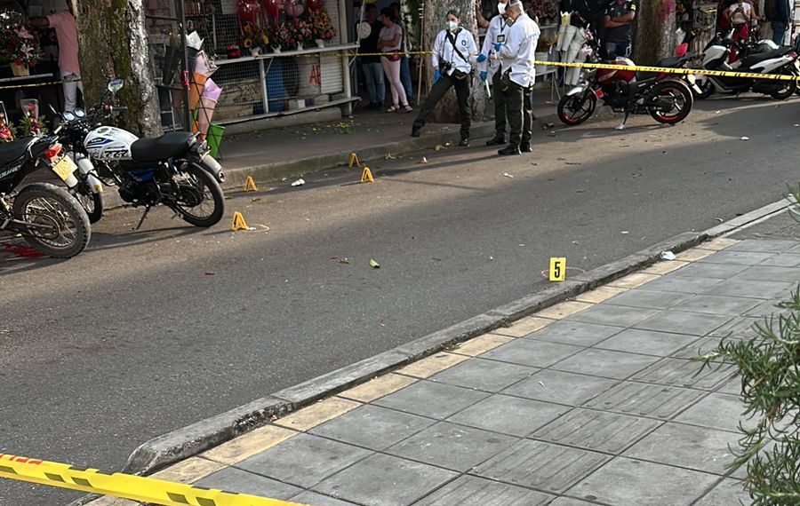 Balacera durante sepelio en Bucaramanga deja dos heridos graves