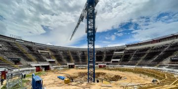 Arena Bonita alcanza un nuevo hito en su construcción y avanza hacia su consolidación como escenario regional