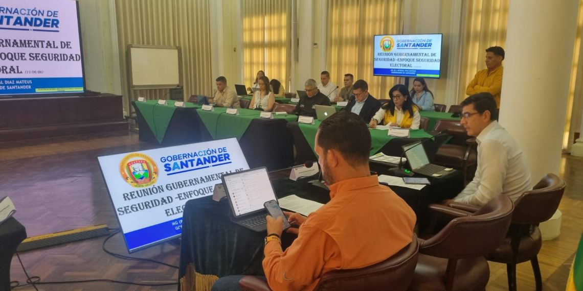 Santander coordina acciones para garantizar una jornada electoral segura
