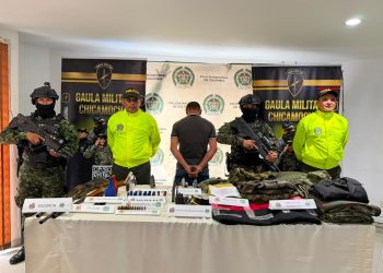 Capturado presunto integrante del ELN y hallan arsenal con explosivos en Santander