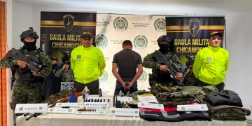 Capturado presunto integrante del ELN y hallan arsenal con explosivos en Santander