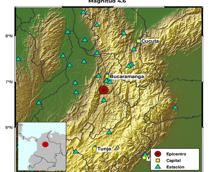 Santander volvió a sacudirse: fuerte sismo de magnitud 4,6 reaviva la atención sobre el Nido Sísmico de Bucaramanga