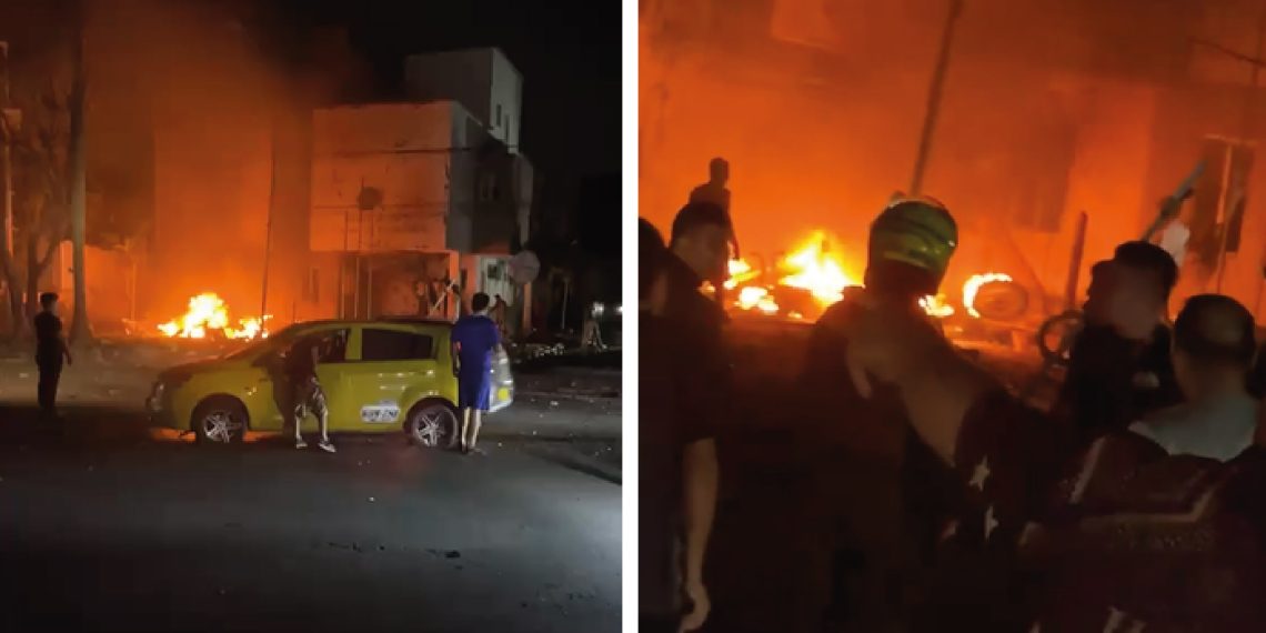 Noche de terror en Los Patios tras explosión de carro bomba frente a estación de Policía