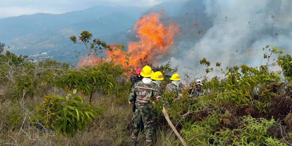 Incendio vuelve a presentar focos en el Páramo de Santurbán y mantiene la alerta en Tona